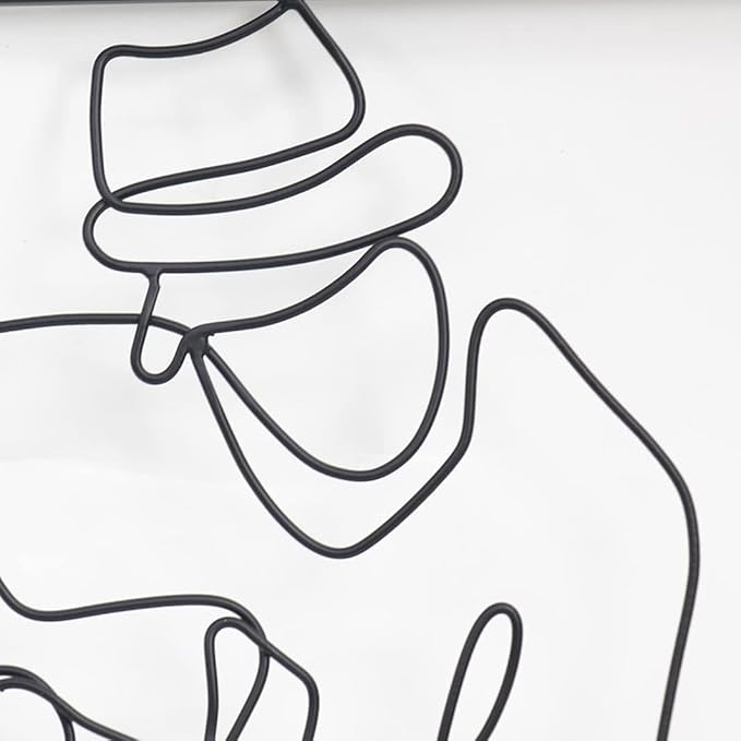 Guitar Art Wall Decor - Black Metal Guitar Decor for Music Room, Living Room, Bedroom & Study - My Store