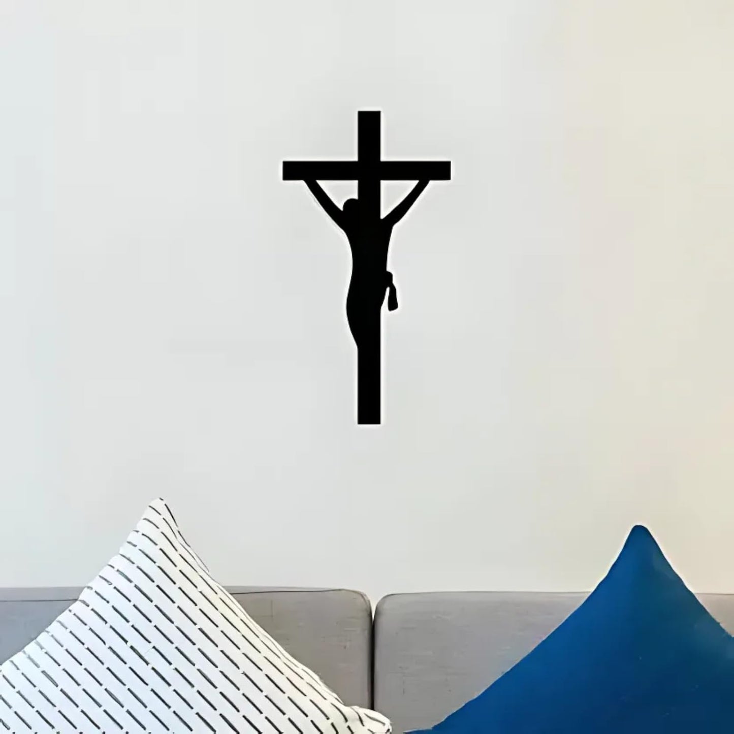 Jesus Christ Cross Wall Tattoo | Religious Faith Wall Decoration BLIND SHOP JAIPUR