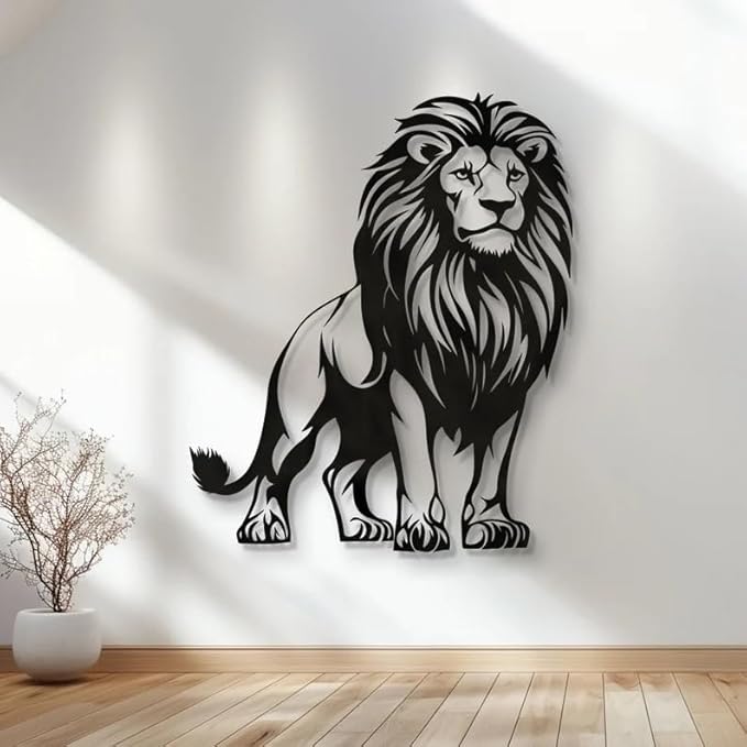 Lion Decor,Lion Metal Wall Decor,Lion Metal Art, Metal Lion Wall Art, Metal Lion Wall Decor, Metal Lion Wall Art Outdoor - My Store