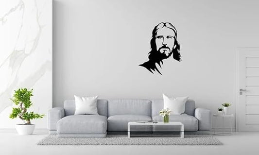 BLIND SHOP Jesus Metal Sign, (SIZE 58X40CM) Cross Metal Sign, Metal Wall Art, Living Room Decoration, Gift SIgn