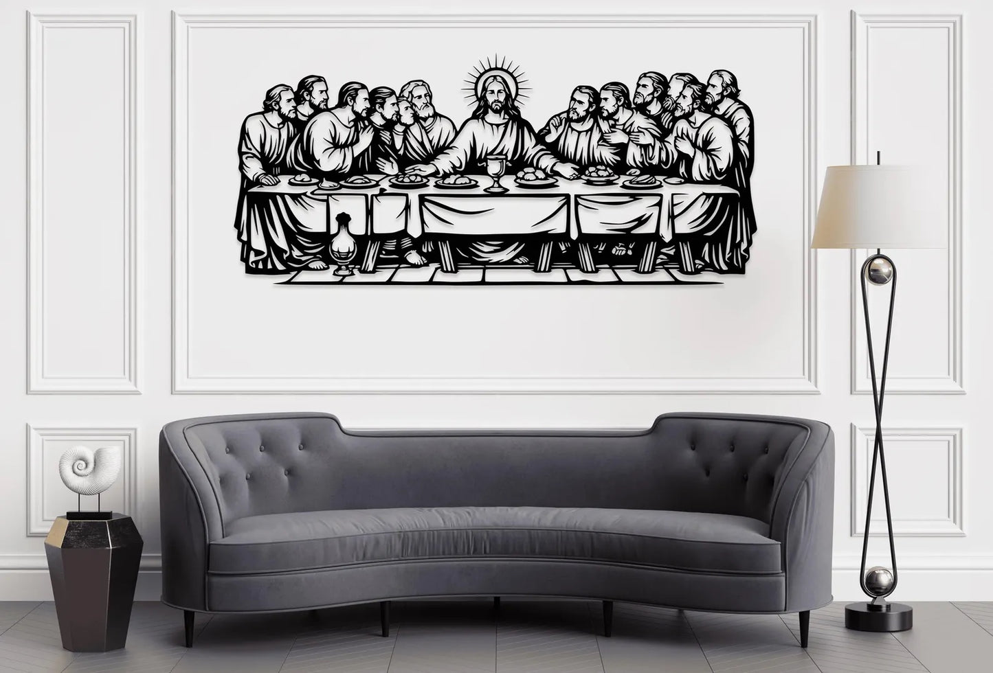 Metal Last Supper Wall Art, Christian Home Decor, Jesus Wall Sign, Biblical Wall Art, Dining Room Decor, Religious Gift E-39