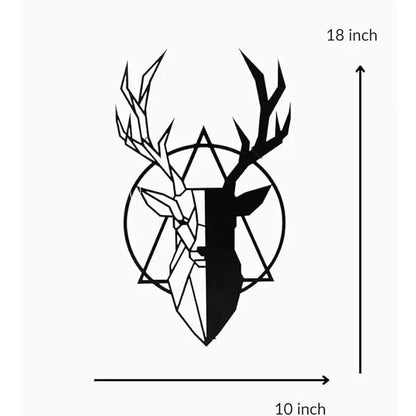 Reindeer Glora Black Wall Art - My Store