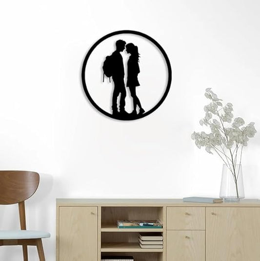 BLIND SHOP Metal Wall Art, Forever Lovers Wall Decor, Valentine Day Gift for Couple, Metal Gift for Her, Metal Tree Decoration, Tree Sign
