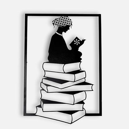 BLIND SHOP Novel,Library Metal Wall Hanging Arts Home Decor, Durable, good ambience Metal Wall Art For Bedroom,Living Room,Drawing room,Hotel,Office,Home