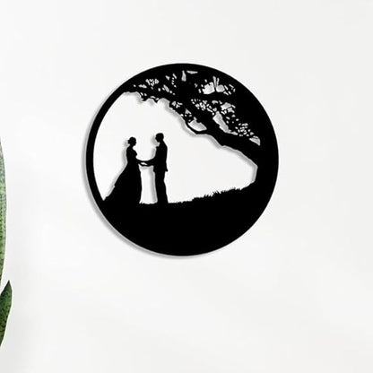 BLIND SHOP Forever Lovers Wall Decor, Valentine Day Gift for Couple, Metal Gift for Her, Metal Tree