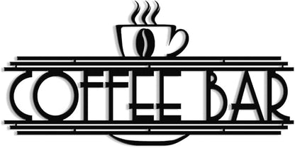 Coffee Sign Metal Wall Decor | Coffee Bar Wall Art | Metal Coffee and Tea Bar Wall Hanging | Kitchen Decor Accessories BLIND SHOP JAIPUR