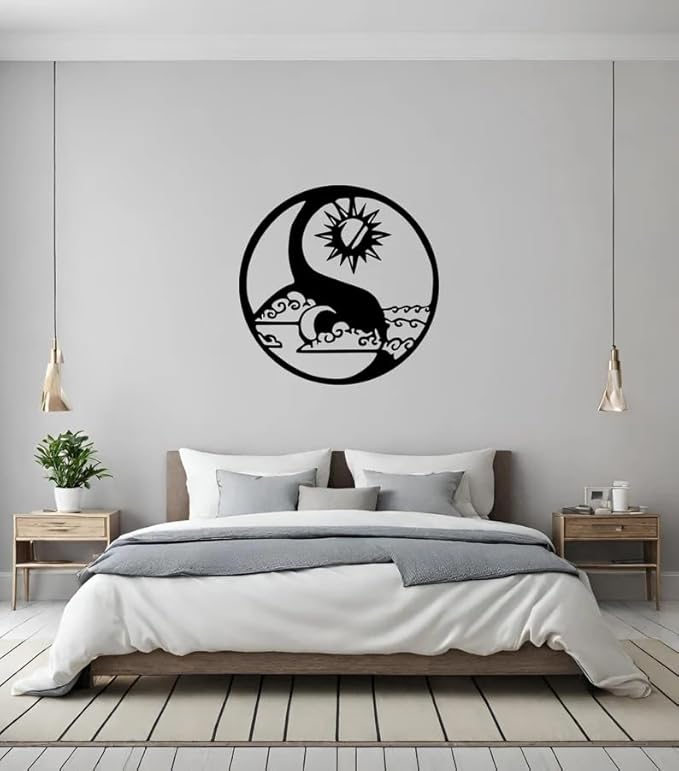 Metal Yin Yang Decor,Yin Yang,Yin Yang - Metal Wall Art, Zen Wall Decor,Housewarming Gift,Ying Yang Art,Home Yoga Room Decor,Wall Hangings - My Store