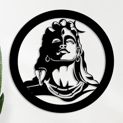 Lord Shiva 3D Metal Wall Art Decor - Modern Matte Finish Wall Hanging - Scratch & Rust Free for Living Room, Bedroom, Office, Balcony, Gallery - My Store