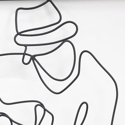 Guitar Art Wall Decor - Black Metal Guitar Decor for Music Room, Living Room, Bedroom & Study - My Store