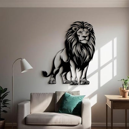 Metal Lion Decor,Lion Metal Wall Decor,Lion Metal Art, Metal Lion Wall Art, Metal Lion Wall Decor, Metal Lion Wall Art Outdoor - My Store