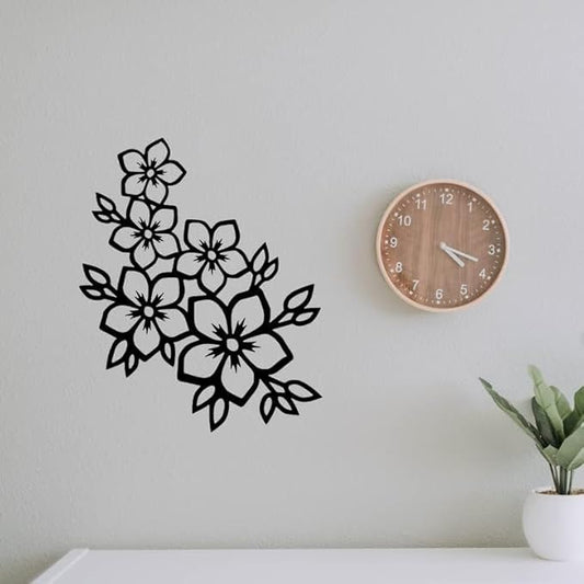 Decoration Wall Art Home Decor - Flowers Wall Decor,Multiple Flowers Hanging Decor for Bathroom Living Room Home Office Garden Kitchen - My Store