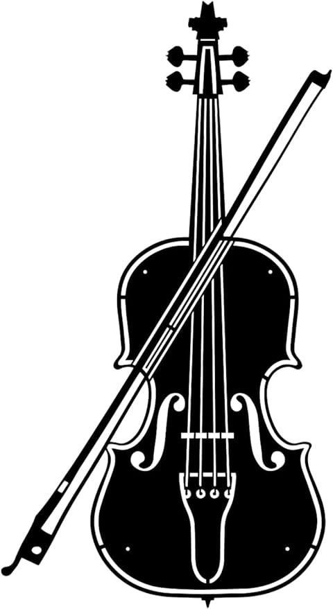 Music Violin Wall Art Metal Violin Decoration Music Metal Wall Art for Living Room Decor Bedroom Decor Studio Decor Home Indoor Outdoor Decorations（ - My Store