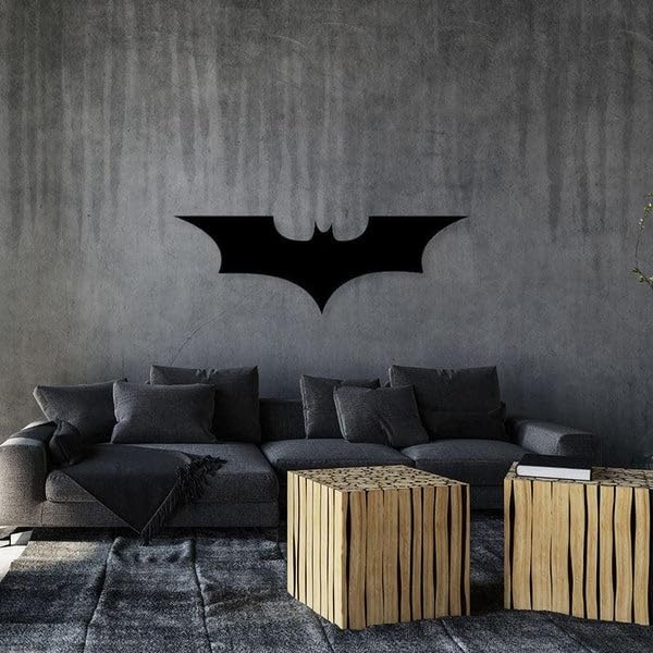 Batman Dc Comics Black Wall Art size (58x25 cm) - My Store