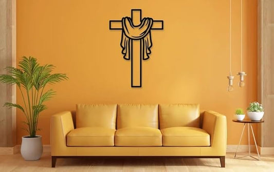 Cross Metal Wall Art, Cross Decor, Christian Art, Jesus, Wall Art, Wall Decor, Jesus Art, Religious BLIND SHOP JAIPUR