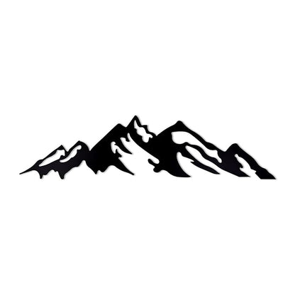 Mountain Metal Wall Hanging Arts Home Decor, Durable, Good ambience Metal Wall Art for Bedroom,Living Room,Drawing Room,Hotel,Office,Home Garden (23.7 inch x 6 inch, Black) - My Store