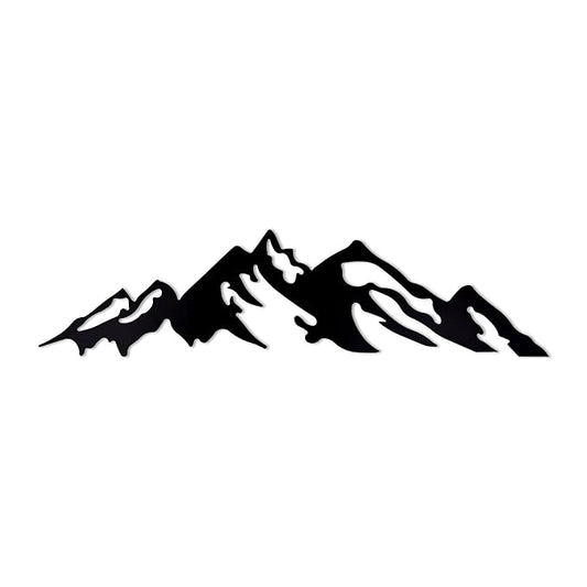 Mountain Metal Wall Hanging Arts Home Decor, Durable, Good ambience Metal Wall Art for Bedroom,Living Room,Drawing Room,Hotel,Office,Home Garden (23.7 inch x 6 inch, Black) - My Store