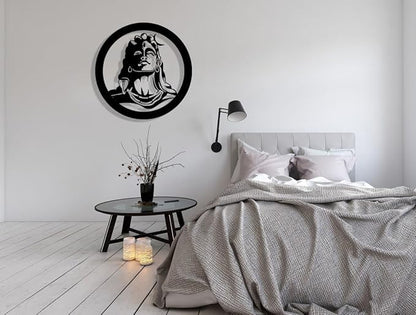Lord Shiva 3D Metal Wall Art Decor - Modern Matte Finish Wall Hanging - Scratch & Rust Free for Living Room, Bedroom, Office, Balcony, Gallery - My Store