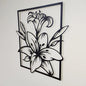 Lily Metal Wall Decor, Metal Flower Wall Decoration,Floral Lily Wall Art Hangings For Home, Office, Living room, Above bed (45cmx49cm) Visit the Herrlich Homes Store - My Store