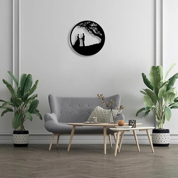 BLIND SHOP Forever Lovers Wall Decor, Valentine Day Gift for Couple, Metal Gift for Her, Metal Tree