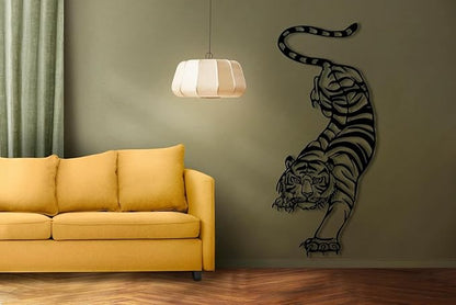 Tiger Metal Wall Art, Metal Wall Decor, Year of the Tiger, Wildlife Wall Art, Above Bed Decor, Housewarming Gift, Man Cave Gift - My Store