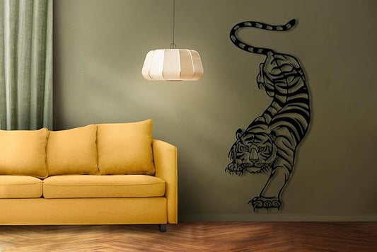 Tiger Metal Wall Art, Metal Wall Decor, Year of the Tiger, Wildlife Wall Art, Above Bed Decor, Housewarming Gift, Man Cave Gift - My Store