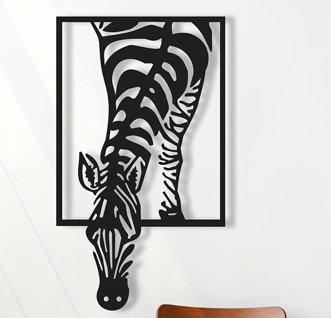 Giraffe Metal Decor, Metal Wall Decor, Housewarming Decor, Metal Wall Art, Home Wall Hangings, Geometric Wall Art, Animal Metal Decor, - My Store