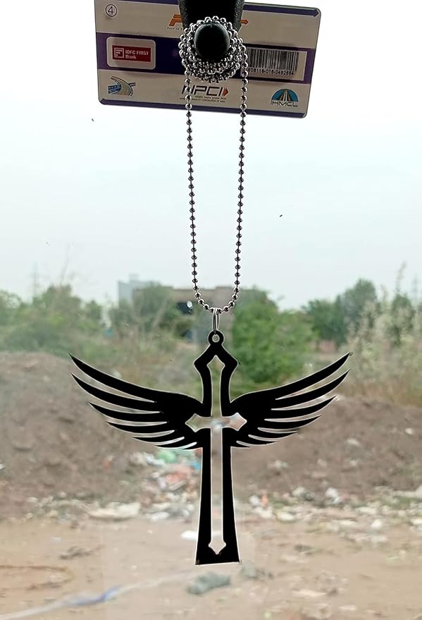 Engel Jesus Car Hanging Interior Decor | Religious Car Hanging Accessory | Car Decor for Good Vibes & Positivity | Christian Protection & Faith