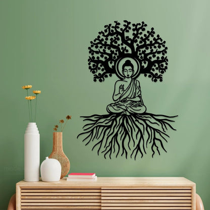 Buddha Wall Art, Buddha METAL Wall Art, Hindu Wall Art, Zen Wall Art, Meditation Wall Art, Spiritual Wall Art, Meditation Decor, Yoga Gifts - My Store