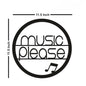 Music Please Designer Wood Wall Hanging - Decorative Home Wall Decor for Living Room - Modern Wooden Hanger for Stylish Decoration BLIND SHOP JAIPUR