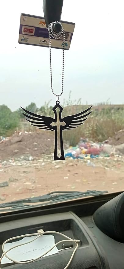 Engel Jesus Car Hanging Interior Decor | Religious Car Hanging Accessory | Car Decor for Good Vibes & Positivity | Christian Protection & Faith