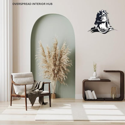 NTERIOR HUB Lord Shiva Metal Wall Art Decor For Home Decor(50x40 Cm, Black) - My Store