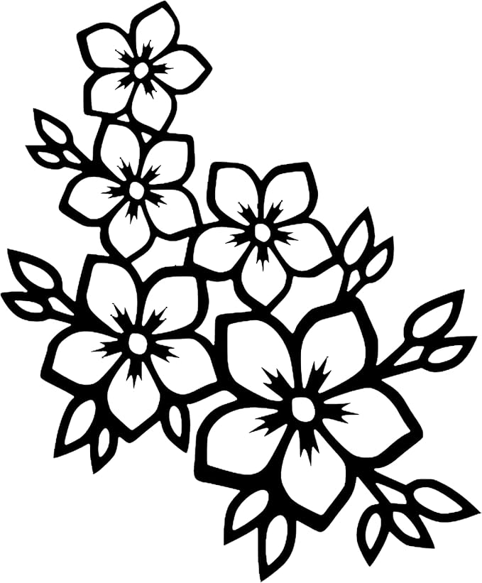 Decoration Wall Art Home Decor - Flowers Wall Decor,Multiple Flowers Hanging Decor for Bathroom Living Room Home Office Garden Kitchen - My Store