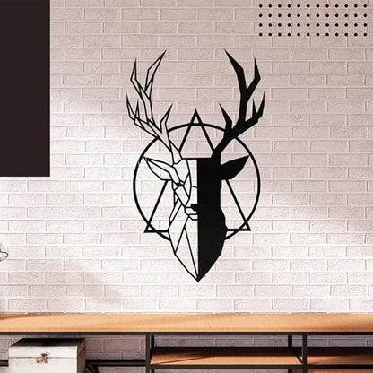 Reindeer Glora Black Wall Art - My Store