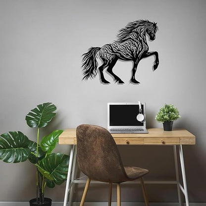 BLIND SHOP Horse Metal Wall Art, Prancing Horse Home Wall Decor, Horse Lovers Gift, Unique Birthday Gift, Livingroom Metal Wall Art, Christmas Gift