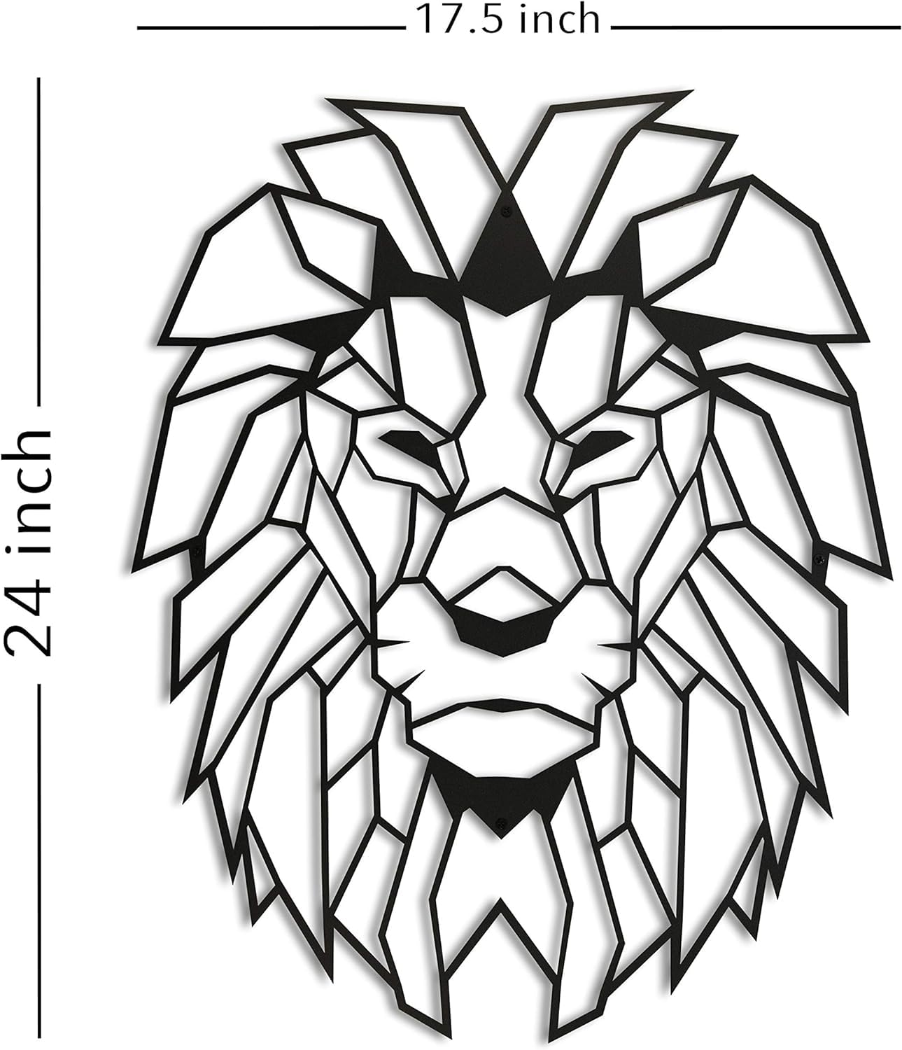 Metal Lion Wall Decor, Lion Head Metal Wall Art, Metal Large Animal Decor Sculpture Aesthetic Design Farmhouse Decor, Rustic Decor, Cabin Decor BLIND SHOP JAIPUR