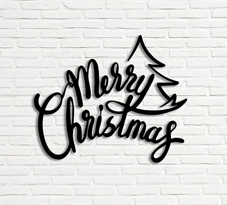BLIND SHOP Merry Christmas Metal Wall Art, Christmas Metal Wall Art, Christmas Metal Art, Metal Christmas Signs, Metal Christmas Wall Decor