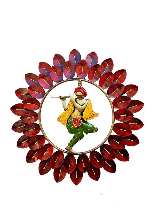 house Metal Krishna Wall Decor For Living Room/Wall Decorations/Wall Hangings for Home Decoration/Wall Hanging Decorative Items/Aesthetic Room Decor/ 3D wall decor/Modern wall art (22 Inch) - My Store