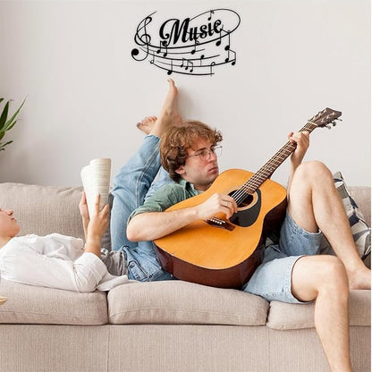 Music Note Metal Wall Art Musical Note Sign for Indoor & Outdoor Decor - Perfect Hanging Decoration for Music Rooms - My Store