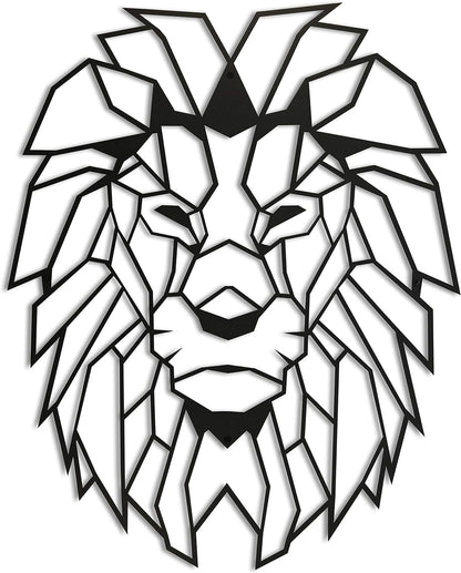 Metal Lion Wall Decor, Lion Head Metal Wall Art, Metal Large Animal Decor Sculpture Aesthetic Design Farmhouse Decor, Rustic Decor, Cabin Decor BLIND SHOP JAIPUR