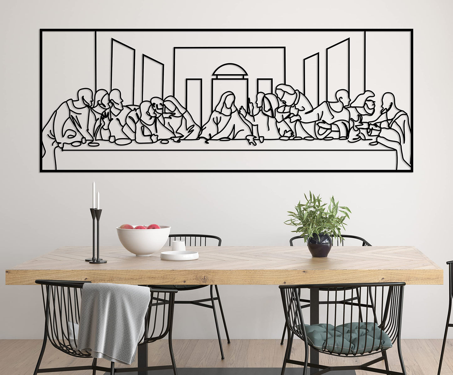Jesus Last Supper Metal Wall Art by Blind shop, Last Supper Metal Wall Art, Jesus Last Supper Metal Wall Decor, Christian Metal Decor, Gift for Christian, Housewarming Gifts