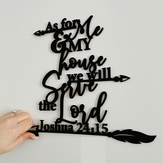 Joshua 24:15 Bible Verse - "As for me and my house, we will serve the Lord" E-24