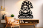 Christmas Gnome Metal Wall Art – (45 × 45 × 2 cm) C-8