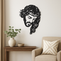 BLIND SHOP Metal Jesus Face Decorative Wall Hanging | Christian Wall Art | Metal Art Sculpture of Lord Jesus | Religious Home Decor | Faith-Inspired Wall Decoration (32x24x1.5 Cm)