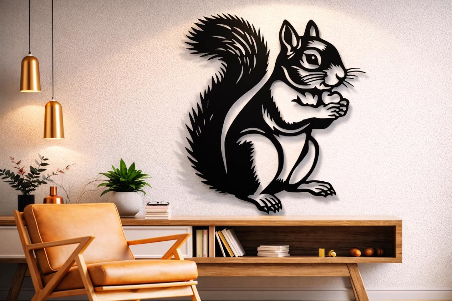 Squirrel metal Wall Art, E-42