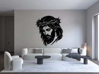 Jesus Christ metal wall | Crown of Thorns Wall Art | Christian Religious E-43