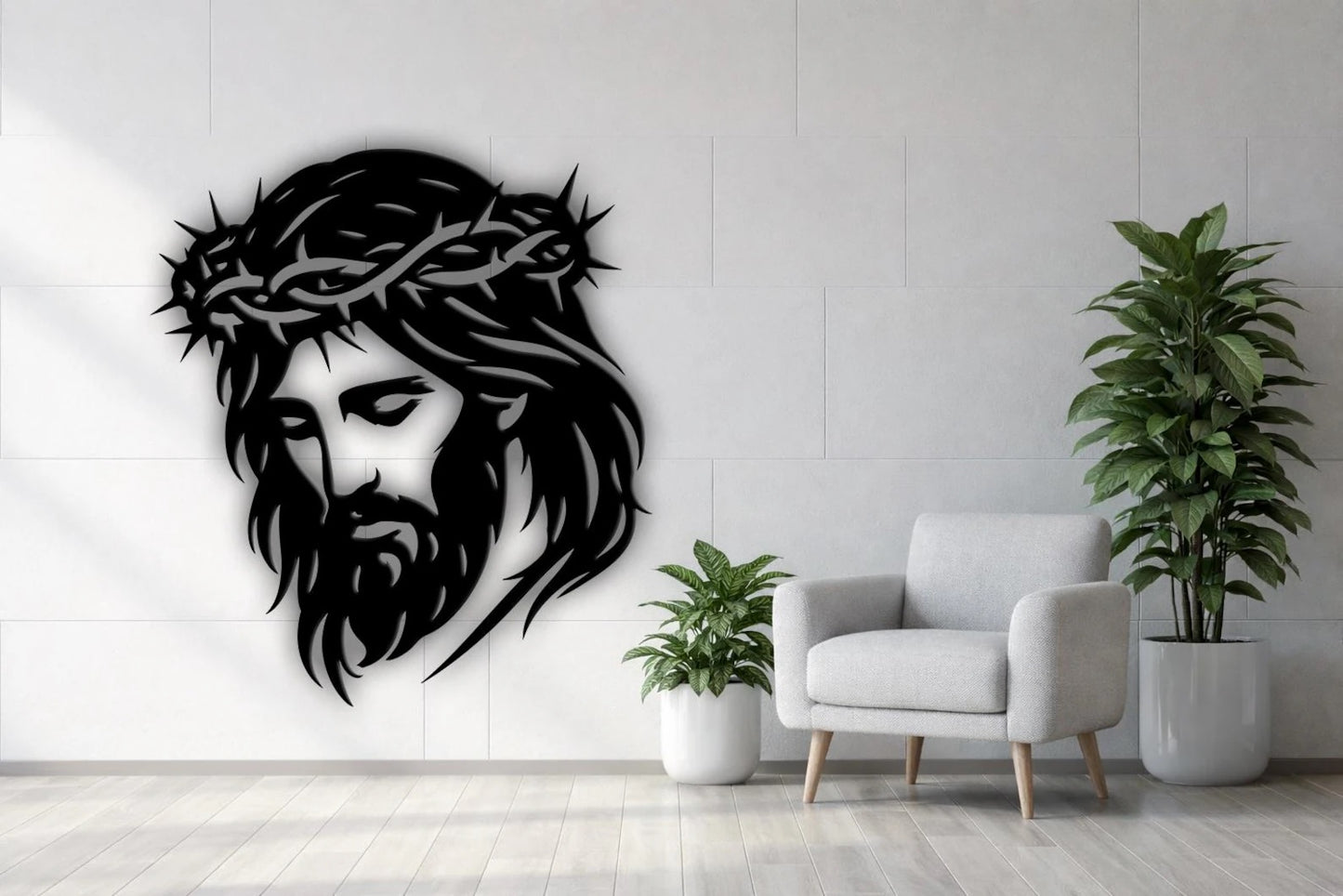 Jesus Christ metal wall | Crown of Thorns Wall Art | Christian Religious E-43