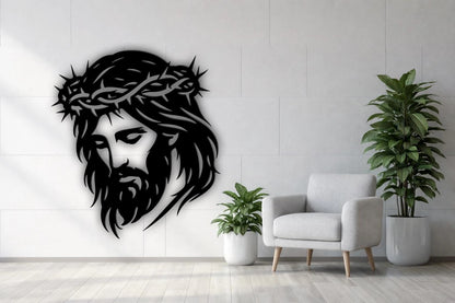 Jesus Christ metal wall | Crown of Thorns Wall Art | Christian Religious E-43