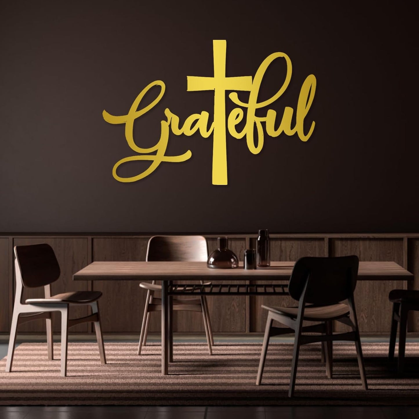 Be Grateful Metal Wall Decor, Metal Grateful Sign, Christian Wall Art, Christian Art Wall Decor, Crosses Wall Decor, Christian Gift, Metal Letters, Wall Decor Living Room E-45