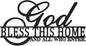 God Bless This Home Wall Decor Rustic Metal Home Sign Christian Jesus Decorations for Farmhouse Entryway Living Room Kitchen Dining Room E-47
