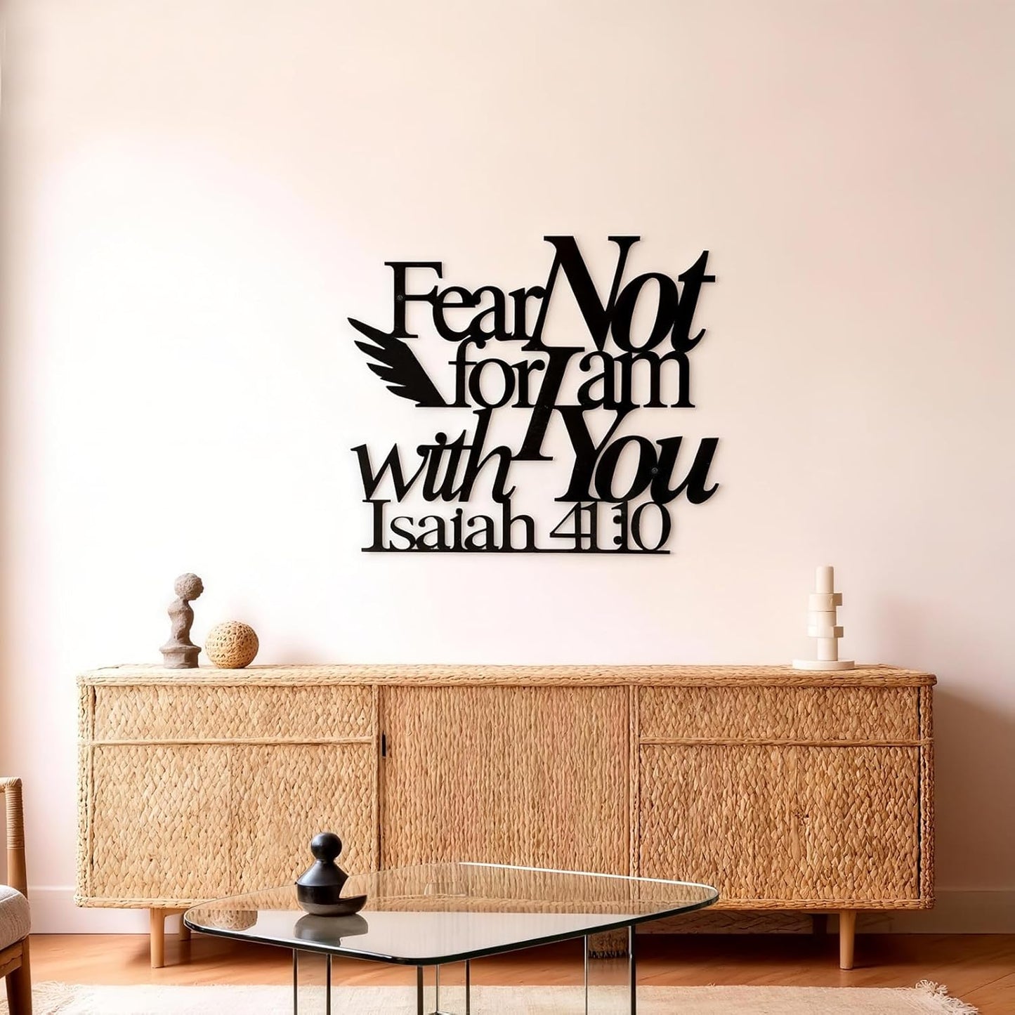 Isaiah 41:10 Metal Wall Decor (Black) E-66